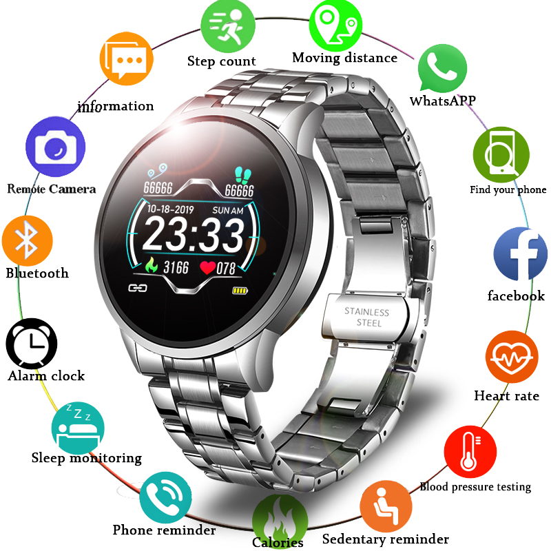 LIGE 2021 New Smart Watch Men Heart Rate Blood Pressure Information Reminder Sport Waterproof Smart Watch for Android IOS Phone, Rose gold black
LIGE 2021 New Smart Watch Men Heart Rate Blood Pressure Information Reminder Sport Waterproof Smart Watch for Android IOS Phone, Rose gold black