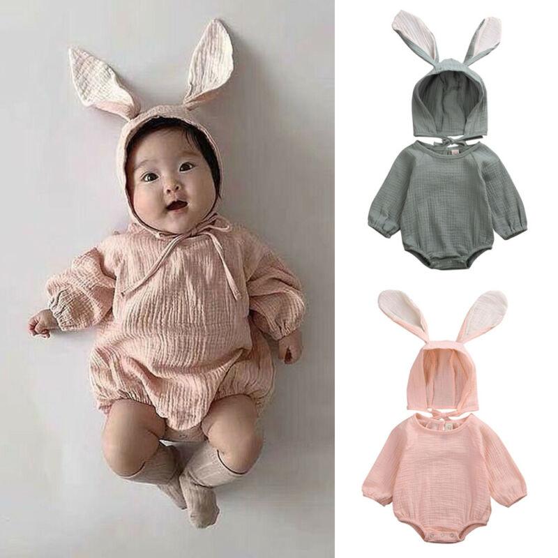 Rompers 0-24 Months Born Baby Girls And Boys Clothes Romper Jumpsuit Bodysuit+ 3D Ear Hat Outfits Autumn Clothings, Green
Rompers 0-24 Months Born Baby Girls And Boys Clothes Romper Jumpsuit Bodysuit+ 3D Ear Hat Outfits Autumn Clothings, Green