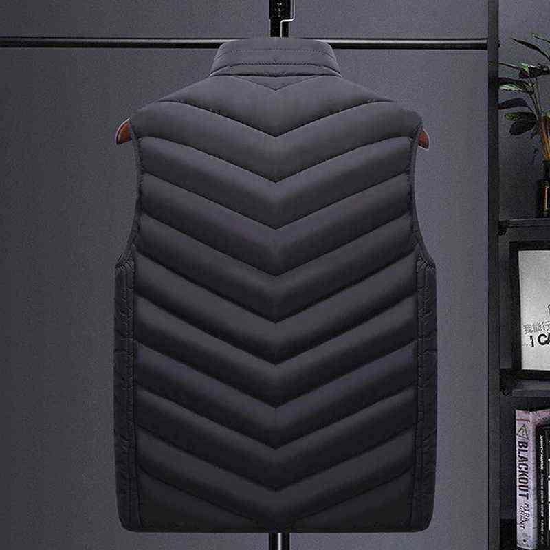 Men Autumn And Winter high quality Heated Vest Zones Electric Heated Jackets Men Graphene Heat Coat USB Heating Padded Jacket 211119