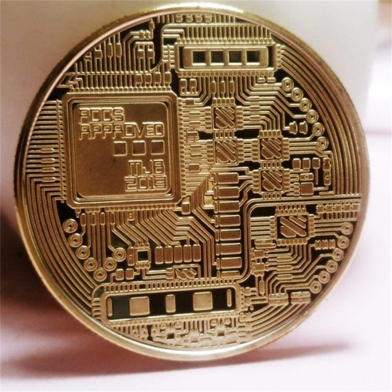 Bitcoin Coins-Protective Collectible Gifts BTC Cryptocurrency Blockchain Cryptocurrency With Original Commemorative Tokens