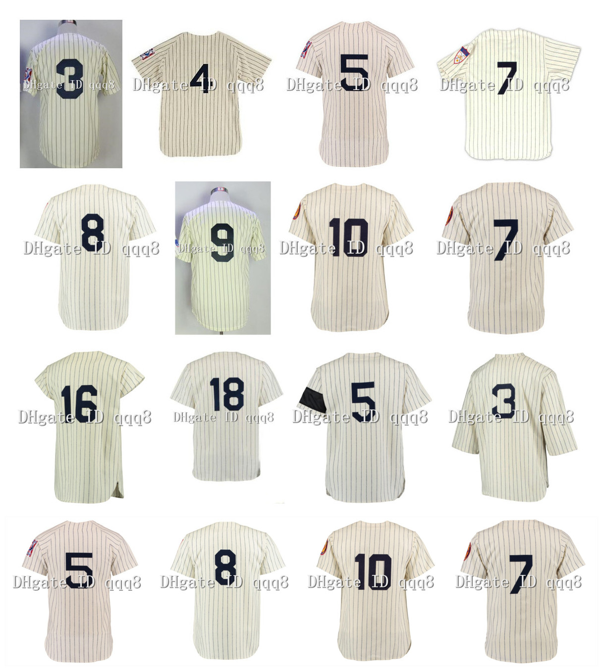 Vintage Baseball Jersey BABE RUTH MANTLE JOE DIMAGGIO LOU GEHRIG 8 YOGI BERRA 16 Whitey Ford Thurman Munson Don Larsen Phil Rizzuto Retro Cream Baseball, As pic
Vintage Baseball Jersey BABE RUTH MANTLE JOE DIMAGGIO LOU GEHRIG 8 YOGI BERRA 16 Whitey Ford Thurman Munson Don Larsen Phil Rizzuto Retro Cream Baseball, As pic