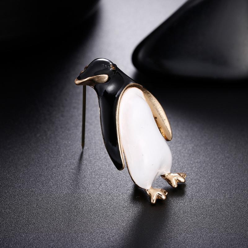 Pins, Brooches Fashion Jewelry SellingPenguin Shape For Women Children Sweater Scarf Suit Lapel Pins