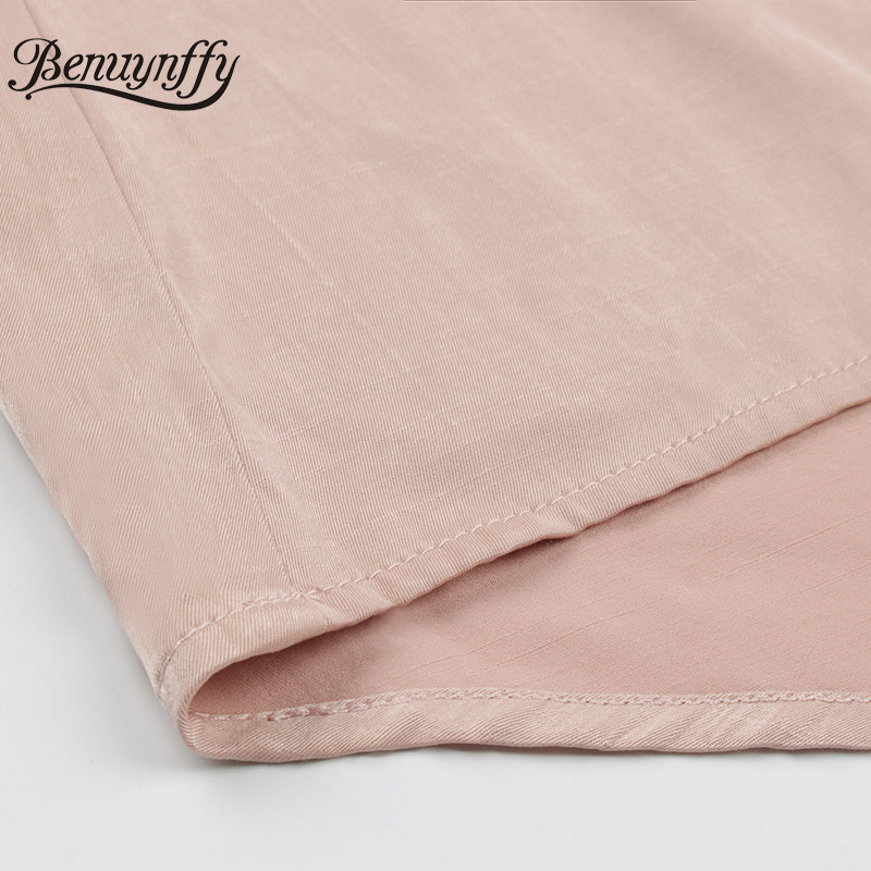 Drop Shoulder Button Front Curved Hem Women Blouse Shirt Autumn V Neck Solid Office Ladies Casual High Low Tops 210510
