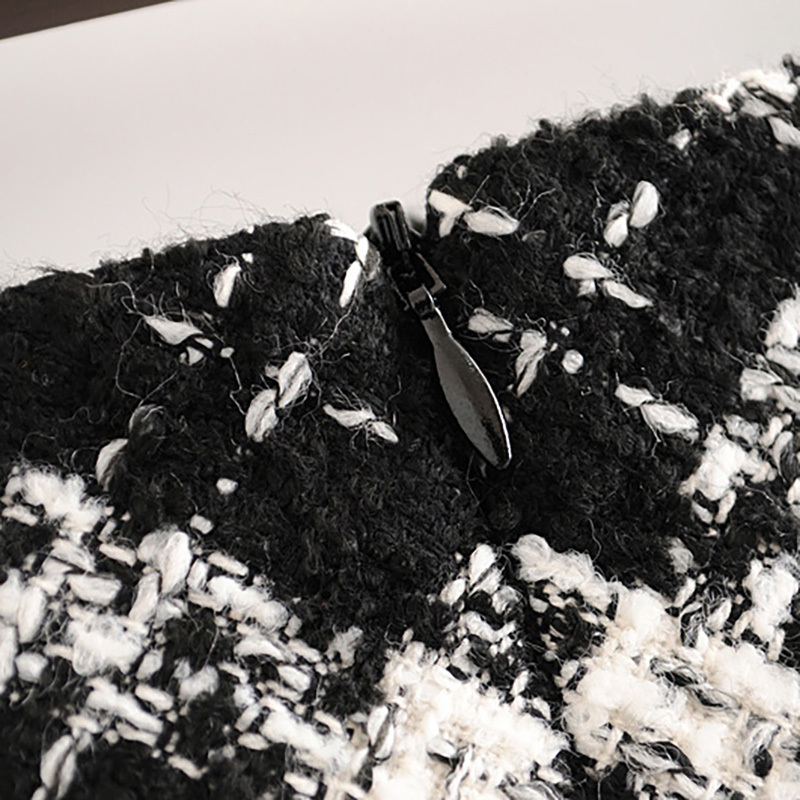 Women Fashion Mini Plaid Skirt A Line Bodycon Casual Lady Skirts Tweed Streetwear Bottoms Summer Vintage Elegant Ropa Mujer 210515