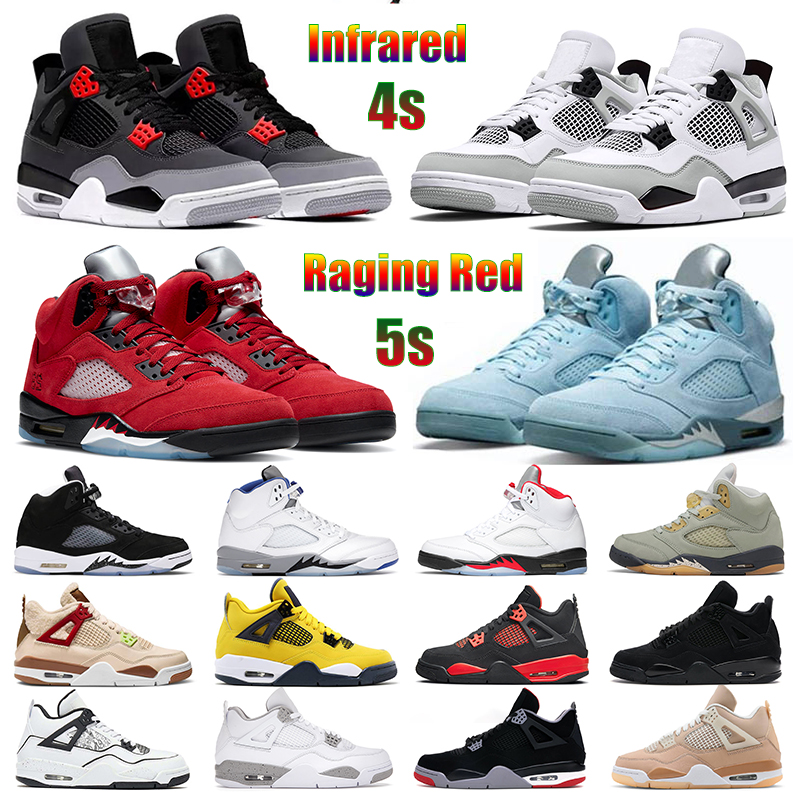 4 men women basketball shoes infrared military black wild things black cat white oreo fire 5s raging red jade horizon alternate grape mens sports sneakers, #17
4 men women basketball shoes infrared military black wild things black cat white oreo fire 5s raging red jade horizon alternate grape mens sports sneakers, #17