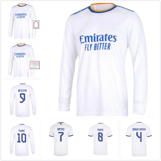 long sleeve REAL MADRID jerseys 21 22 soccer jersey HAZARD SERGIO RAMOS BENZEMA camiseta football shirt uniforms men, Black;yellow
long sleeve REAL MADRID jerseys 21 22 soccer jersey HAZARD SERGIO RAMOS BENZEMA camiseta football shirt uniforms men, Black;yellow