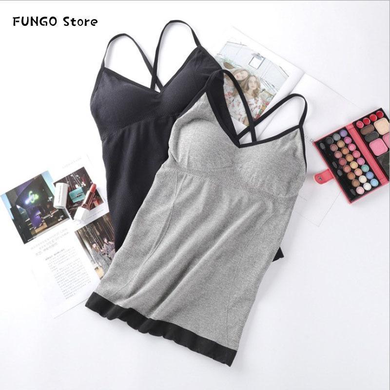 Women Sexy Camisole&Tanks With Cups Sling Pure Color Breathable Comfortable Fitness Up Girls' Tops Daily Dress Summer Underwear Camisoles &, Black
Women Sexy Camisole&Tanks With Cups Sling Pure Color Breathable Comfortable Fitness Up Girls' Tops Daily Dress Summer Underwear Camisoles &, Black