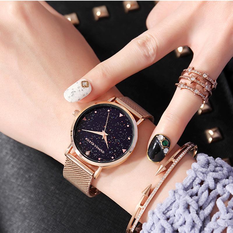 Wristwatches Japan Movement Night Flash Starry Sky Dial Stainless Steel Waterproof Creative Women Watches Diamond Elegant Ladies Quartz Watc, Xk36wfy
Wristwatches Japan Movement Night Flash Starry Sky Dial Stainless Steel Waterproof Creative Women Watches Diamond Elegant Ladies Quartz Watc, Xk36wfy