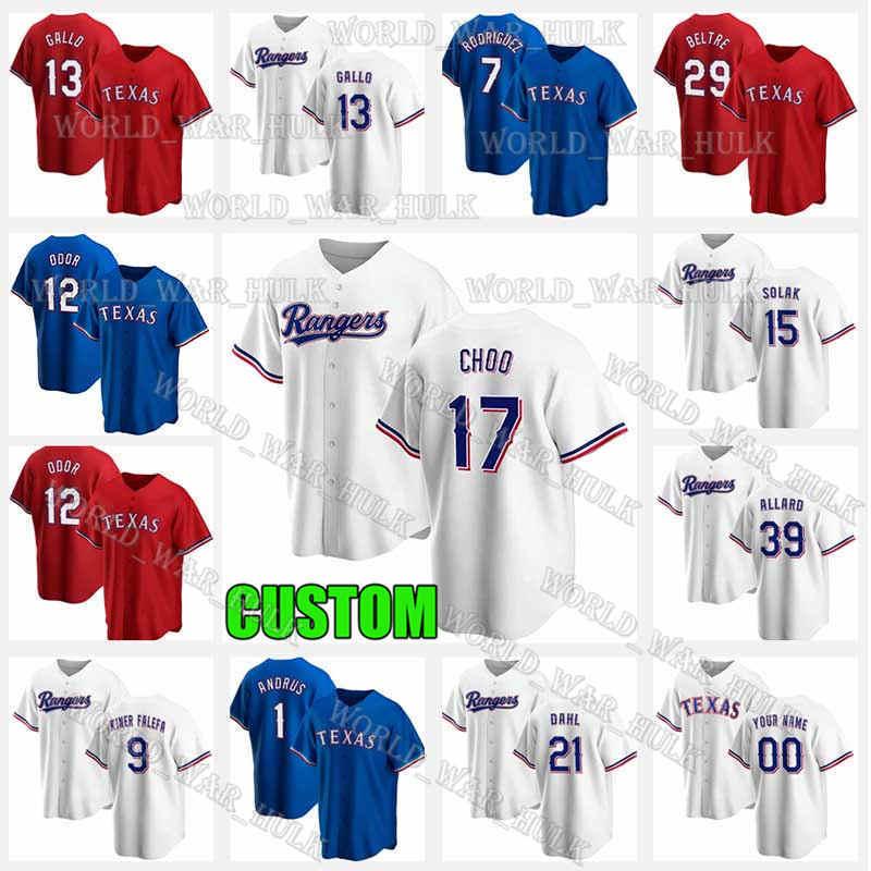 17 Shin-Soo Choo Jersey 13 Joey Gallo 12 Rougned Odor Nick Solak Texas Custom Rangers 11 Ronald Guzman Elvis Andrus 21 David Dahl, Custom 2021 new cool base(youqibing)
17 Shin-Soo Choo Jersey 13 Joey Gallo 12 Rougned Odor Nick Solak Texas Custom Rangers 11 Ronald Guzman Elvis Andrus 21 David Dahl, Custom 2021 new cool base(youqibing)