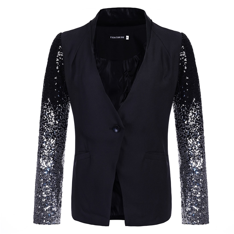 Autumn Black Sequin Blazer Women Thin Jacket Coat Long Sleeve Lapel Fashion Silver Slim Office Suit Feminino 210603
Autumn Black Sequin Blazer Women Thin Jacket Coat Long Sleeve Lapel Fashion Silver Slim Office Suit Feminino 210603