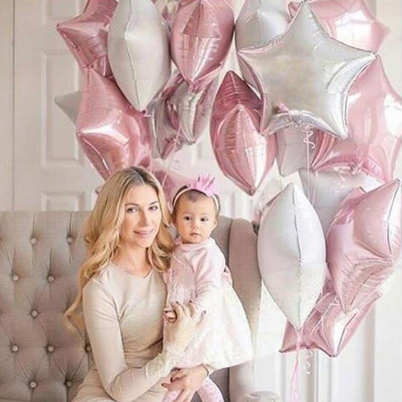 Party Decoration 12PCS Baby Shower 18 Inch Pink White Star Helium Foil Balloons Girls Happy Birthday Supplies 1st Air Ball
Party Decoration 12PCS Baby Shower 18 Inch Pink White Star Helium Foil Balloons Girls Happy Birthday Supplies 1st Air Ball