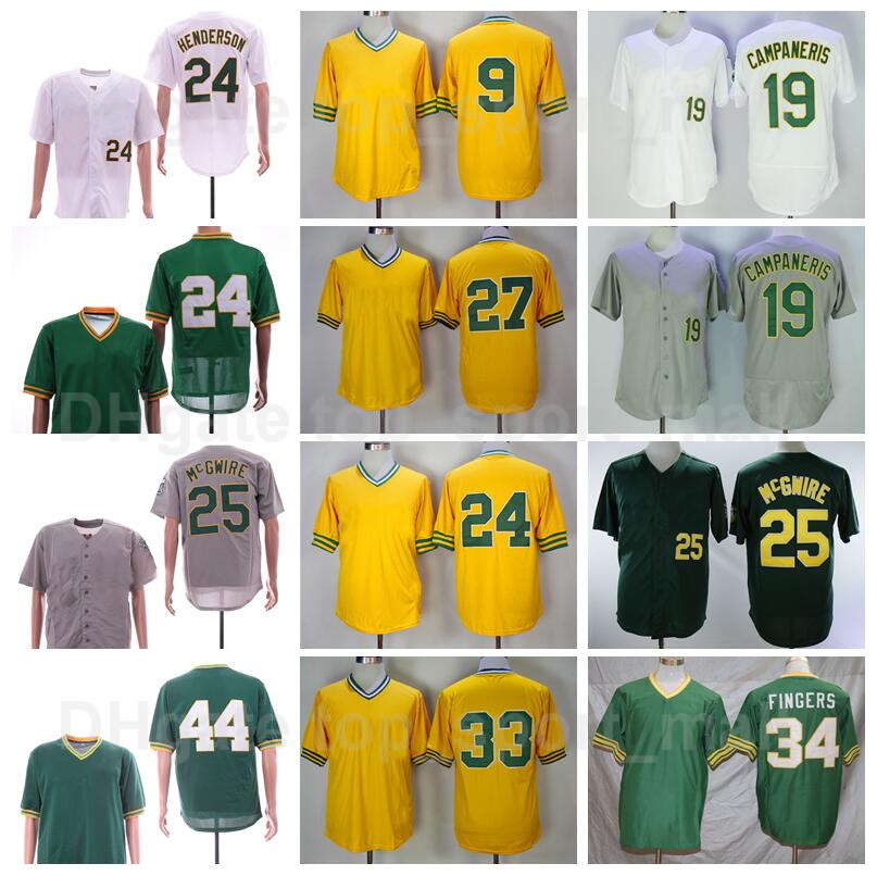 Retro 1981 Vintage Baseball 19 Bert Campaneris Jersey Retire 24 Rickey Henderson 27 Catfish Hunter 33 Jose Canseco 44 Reggie Jackson Cooperstown Pullover
Retro 1981 Vintage Baseball 19 Bert Campaneris Jersey Retire 24 Rickey Henderson 27 Catfish Hunter 33 Jose Canseco 44 Reggie Jackson Cooperstown Pullover