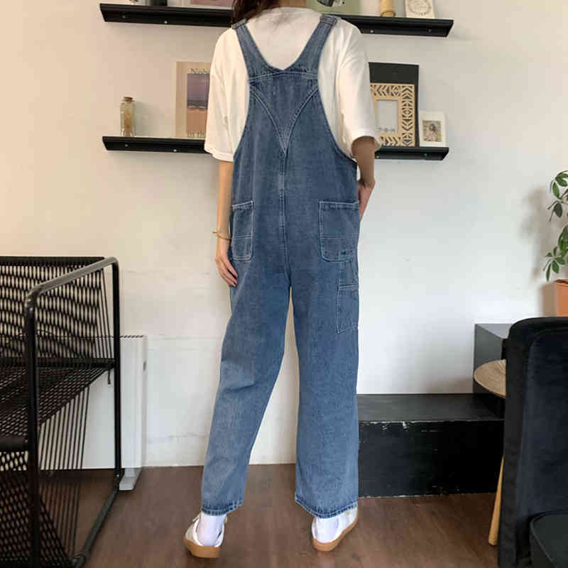 S-XL,2X,3XL,4XL korean style oversize Jumpsuit Denim Overalls Casual Girls butterfly embroidery plus size Jeans pants womens 210423