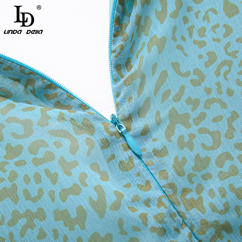 Polka Dots Point Women Summer Dress Female V-neck Long Sleeve Bow Belt Loose Bohemian Vacation Beach 210522