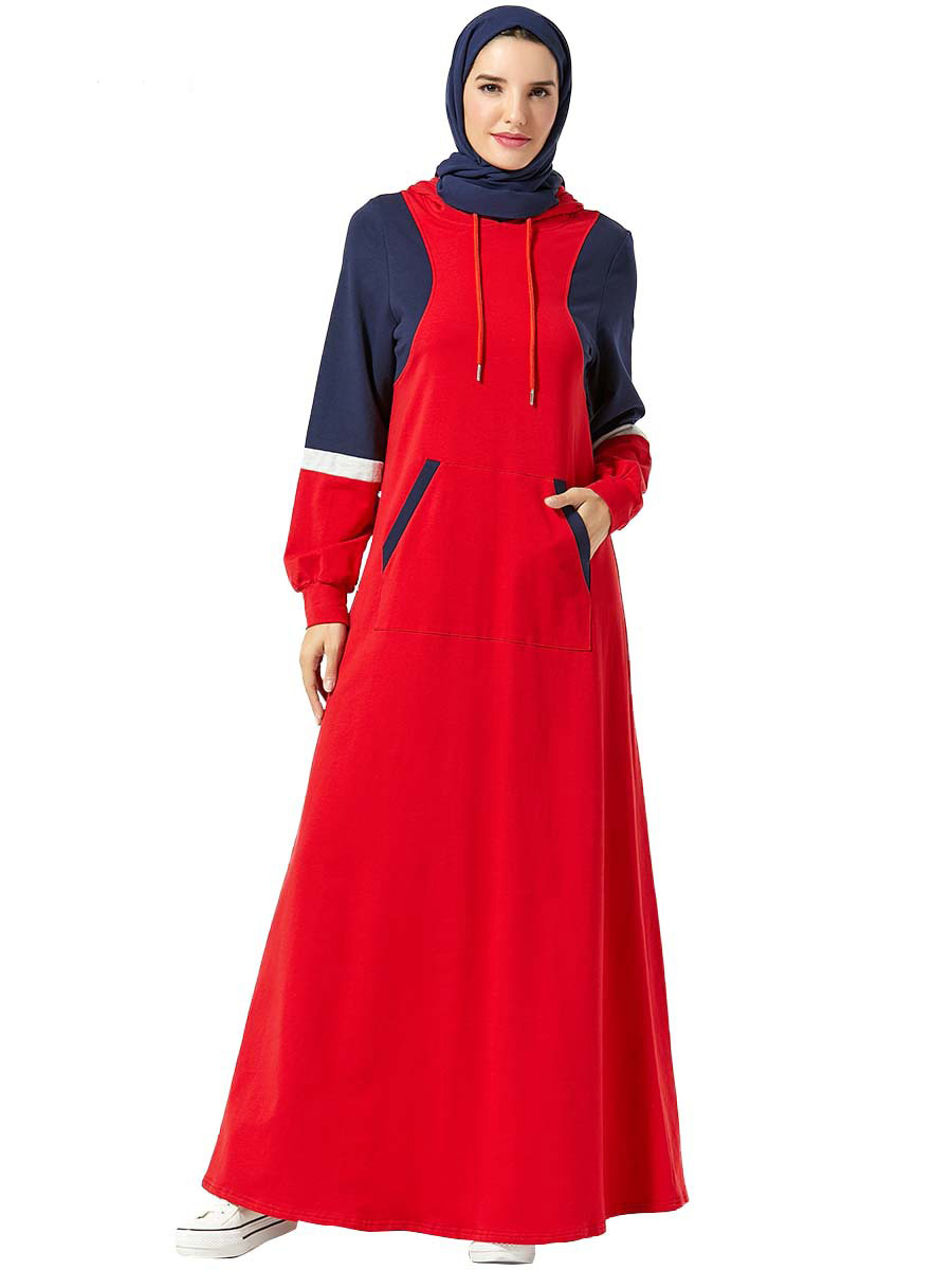 Islamic Hooded Trasuit Long Dress Women Muslim Turkey Splice Jogging Maxi Elbise Sports Walk Wear Side Poets Casual Vestidos
Islamic Hooded Trasuit Long Dress Women Muslim Turkey Splice Jogging Maxi Elbise Sports Walk Wear Side Poets Casual Vestidos