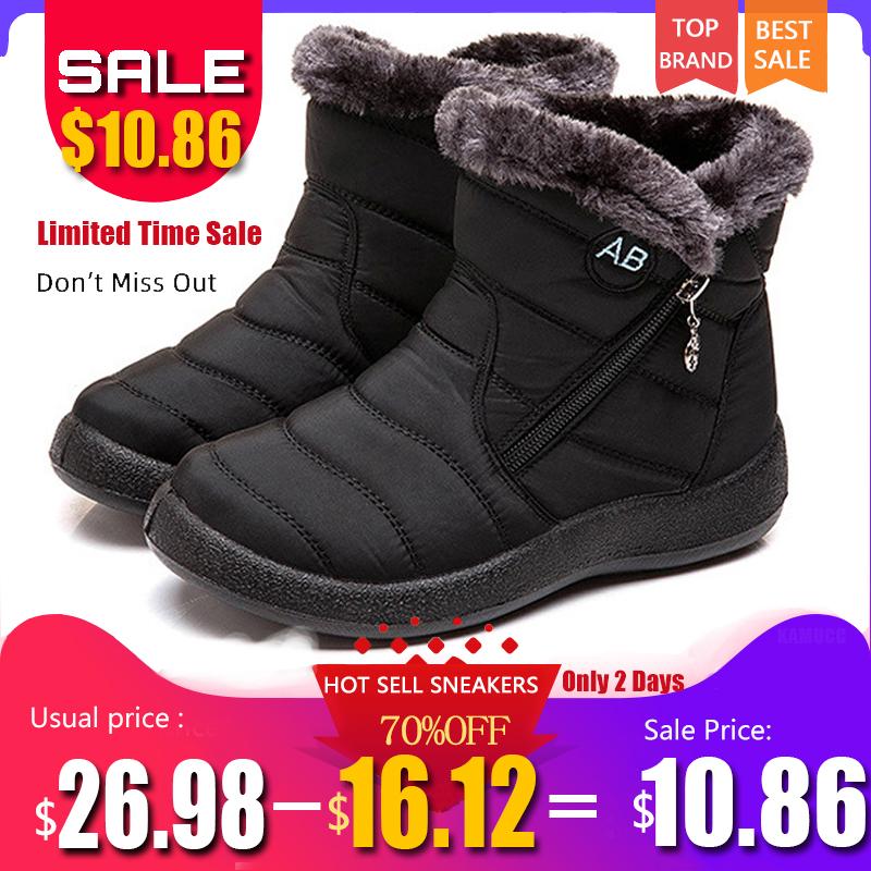 Boots Women Waterproof Snow Female Plush Winter Warm Ankle Botas Mujer Shoes Woman Plus Size 43, Black
Boots Women Waterproof Snow Female Plush Winter Warm Ankle Botas Mujer Shoes Woman Plus Size 43, Black