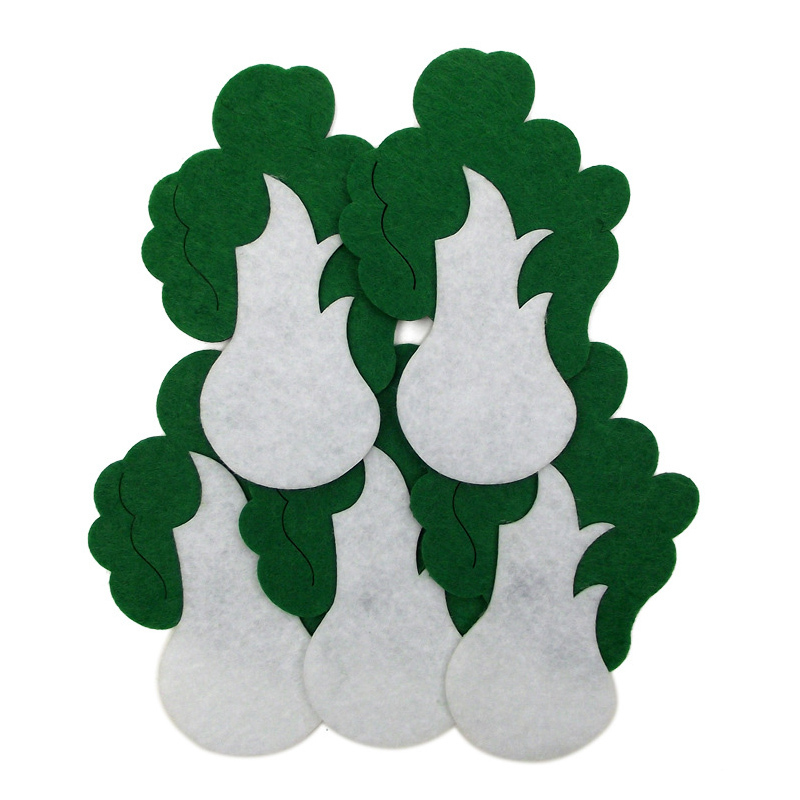 Vegetables Accessories DIY Felt Pad Craft Felt 5 Pcs Mixed Design Arts Crafts Sewing Non-woven Appliques Felt Craft