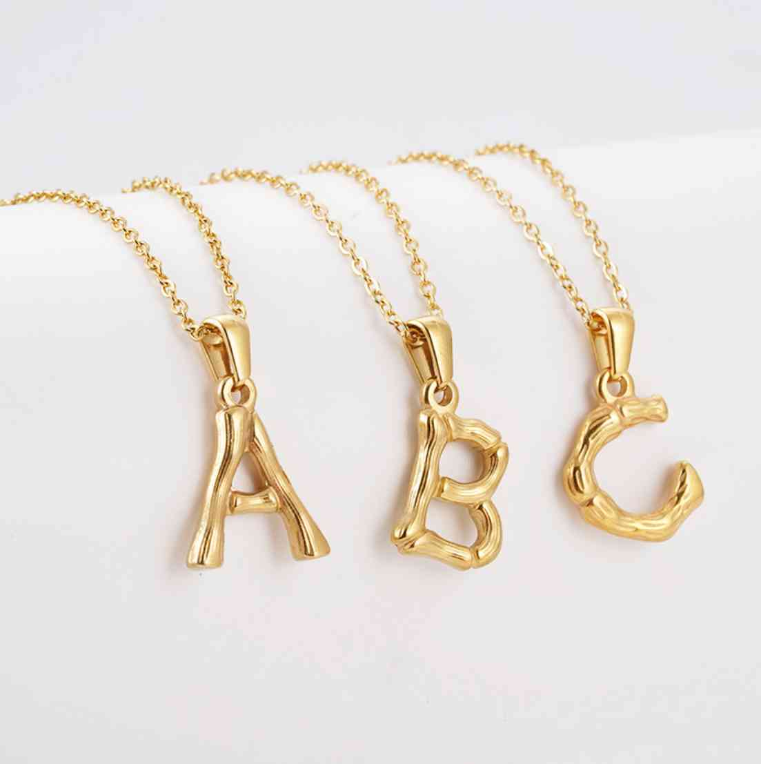Necklace Star same style Hip Hop 18k Gold Plated Stainless Steel Metal Bamboo 26 Alphabet A-z Minimalist Women/men Initial Letter Jewelry
Necklace Star same style Hip Hop 18k Gold Plated Stainless Steel Metal Bamboo 26 Alphabet A-z Minimalist Women/men Initial Letter Jewelry