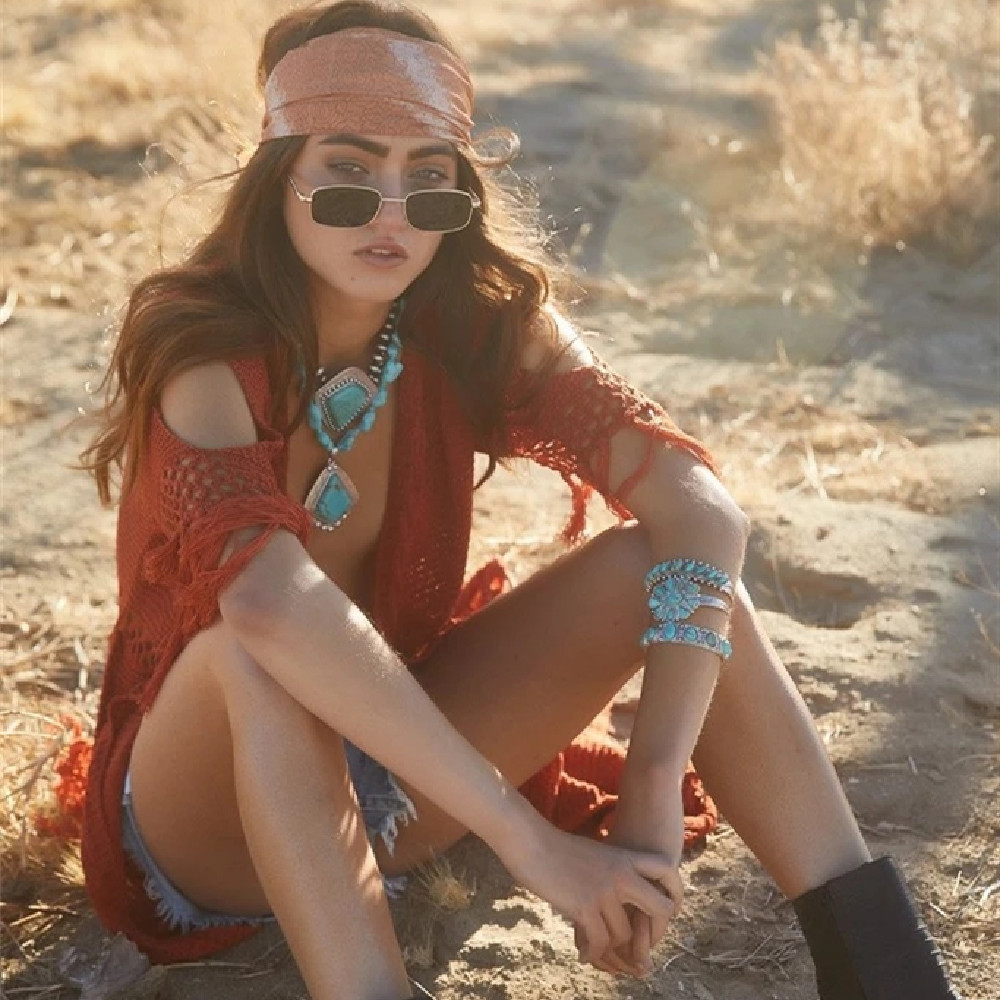 Women Crochet Beach Cover up Knit Long Kaftan Tunics for Swimsuit cover Robe Plage Tassel Bathing suit #Q451 210420