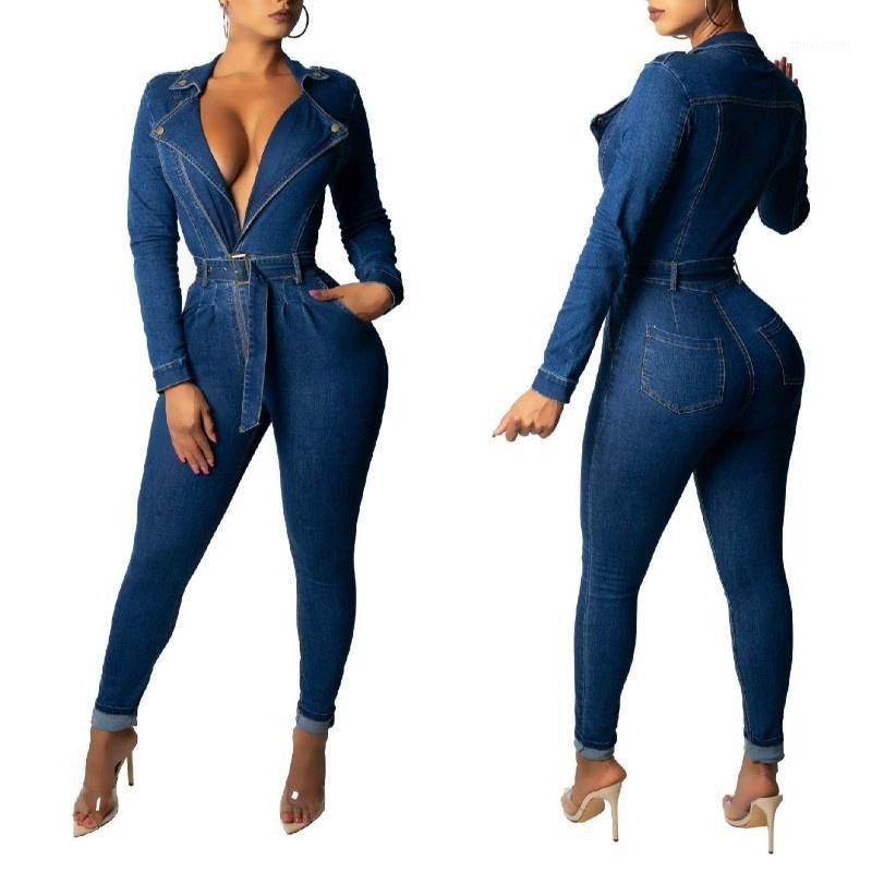 Women' Jumpsuits & Rompers Fashion V Neck Notched With Zip High Waist Belt Denim Pencil Long Jumpsuit Casual Romper Playsuit -2XL, Blue
Women' Jumpsuits & Rompers Fashion V Neck Notched With Zip High Waist Belt Denim Pencil Long Jumpsuit Casual Romper Playsuit -2XL, Blue