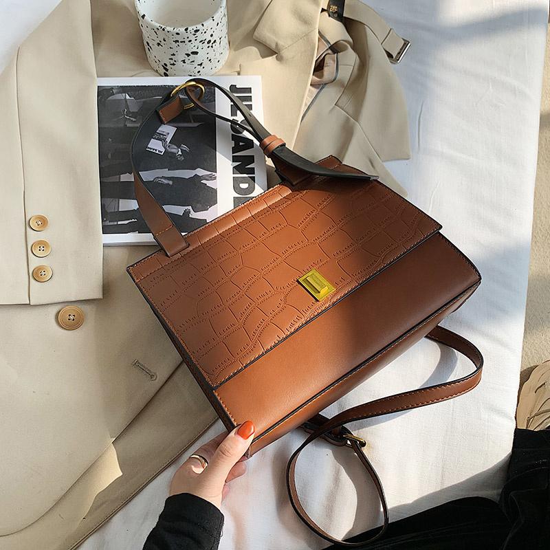 Evening Bags Crocodile Pattern Square Tote Bag 2021 Fashion Quality PU Leather Women's Designer Handbag Vintage Shoulder Messenger, Black
Evening Bags Crocodile Pattern Square Tote Bag 2021 Fashion Quality PU Leather Women's Designer Handbag Vintage Shoulder Messenger, Black