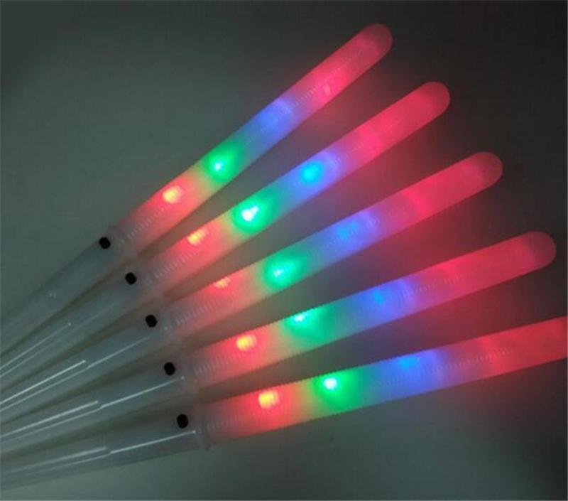 New Colorful Party LED Light Stick Flash Glow Cotton Candy Stick Flashing Cone For Vocal Concerts Night Parties DHL FY5031 sxa5