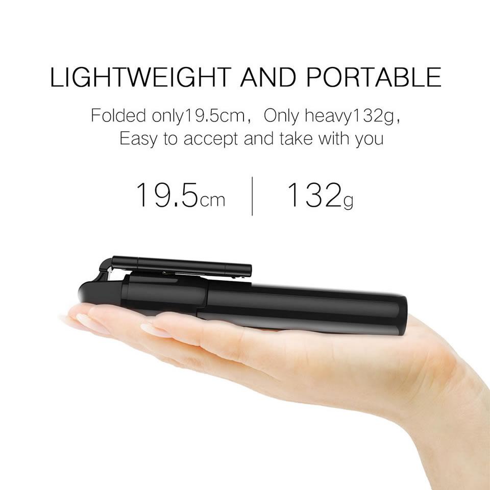 3in1 Monopods Wireless Selfie Stick Foldable Handheld Bluetooth Monopod Shutter Remote Extendable Mini Tripod for iPhoneAndroidH