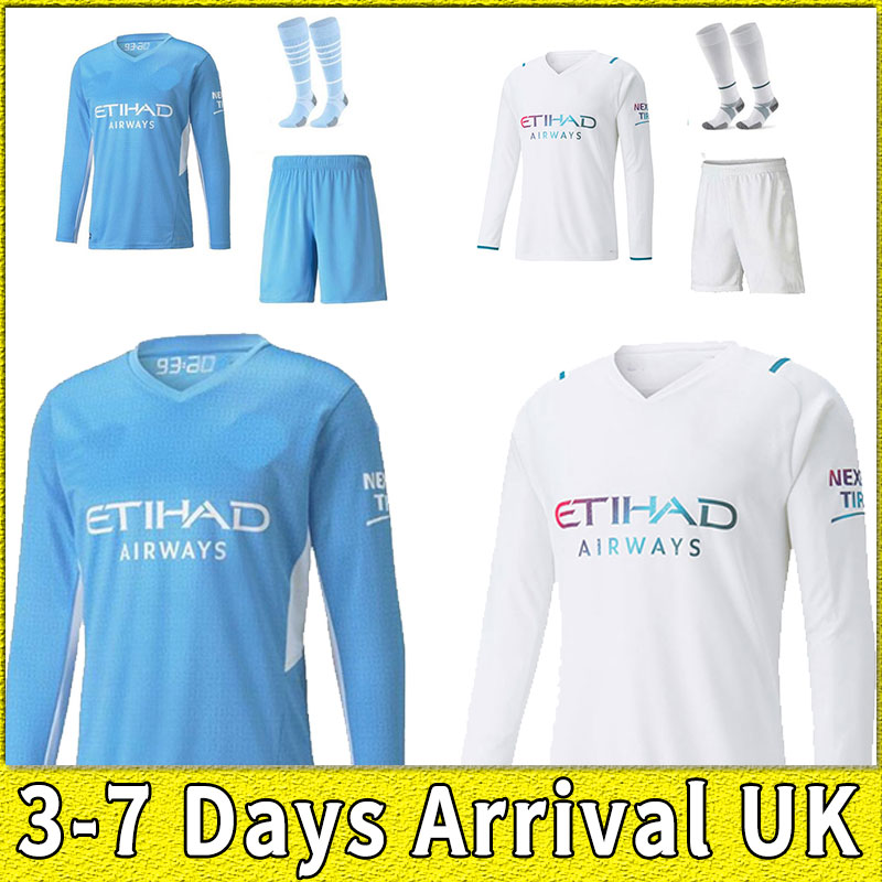 2021 2022 Long sleeve Manchesteres soccer jersey 21 22 City GREALISH MAN G. JESUS STERLING FERRAN DE BRUYNE FODEN football shirt uniform men socks full set kits shorts, Home+patch
2021 2022 Long sleeve Manchesteres soccer jersey 21 22 City GREALISH MAN G. JESUS STERLING FERRAN DE BRUYNE FODEN football shirt uniform men socks full set kits shorts, Home+patch