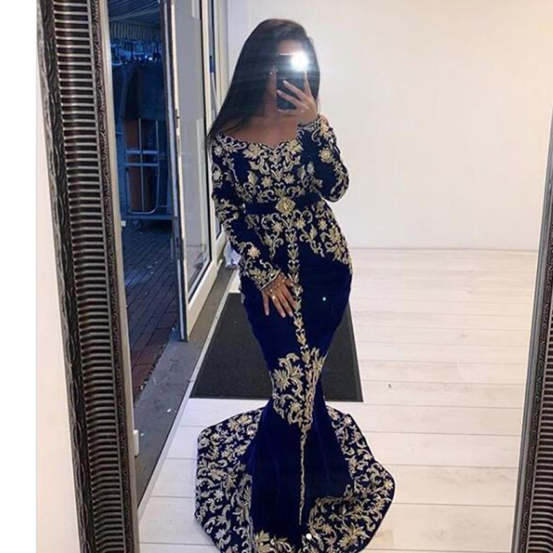 dubai navy blue Mermaid Caftan Evening Dresses Arabic v neck Long Sleeves Velvet gold Lace vestaglia donna Prom Gowns Karakou Formal Party Dress, Purple
dubai navy blue Mermaid Caftan Evening Dresses Arabic v neck Long Sleeves Velvet gold Lace vestaglia donna Prom Gowns Karakou Formal Party Dress, Purple