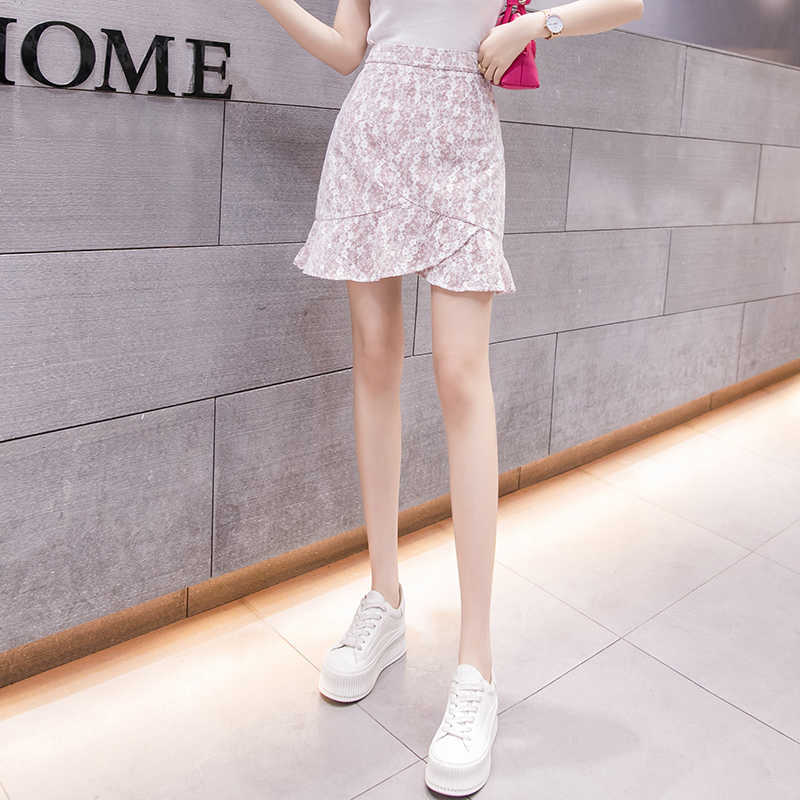 Summer Basic Skirt Retro Floral Design Thin High Waist A-line Print Office Lady Ruffles Chiffon Woman Clothing 210604, Black
Summer Basic Skirt Retro Floral Design Thin High Waist A-line Print Office Lady Ruffles Chiffon Woman Clothing 210604, Black