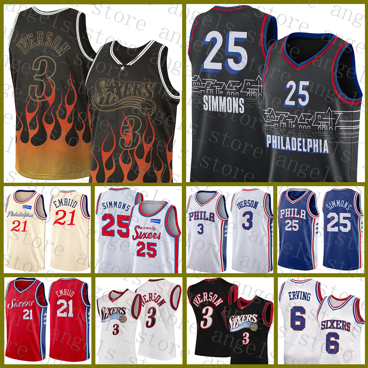 2021 New Philadelphia 76er jersey Basketball Jersey Allen 3 Iverson Mens Joel 21 Embiid Mesh Retro Ben 25 Simmons Gold Brown Beige, Black;red
2021 New Philadelphia 76er jersey Basketball Jersey Allen 3 Iverson Mens Joel 21 Embiid Mesh Retro Ben 25 Simmons Gold Brown Beige, Black;red