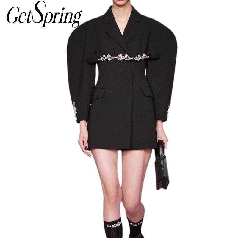 GetSpring Women Blazer Decorative Long Sleeve Ladies Black Gray Coat Fashion Women' Suit Jacket 210601
GetSpring Women Blazer Decorative Long Sleeve Ladies Black Gray Coat Fashion Women' Suit Jacket 210601