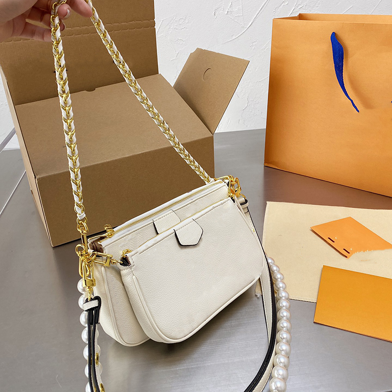 Luxurys Designers Bags Women Multi Pochette Accessoires Shoulder Crossb with Boxody Bag Black White Lady Handbags 3 Set Two Straps
Luxurys Designers Bags Women Multi Pochette Accessoires Shoulder Crossb with Boxody Bag Black White Lady Handbags 3 Set Two Straps