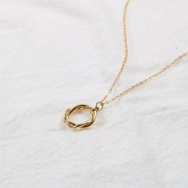 Pendant Necklaces High End Stainless Steel Jewelry Rope Circle Necklace For Women, Silver
Pendant Necklaces High End Stainless Steel Jewelry Rope Circle Necklace For Women, Silver