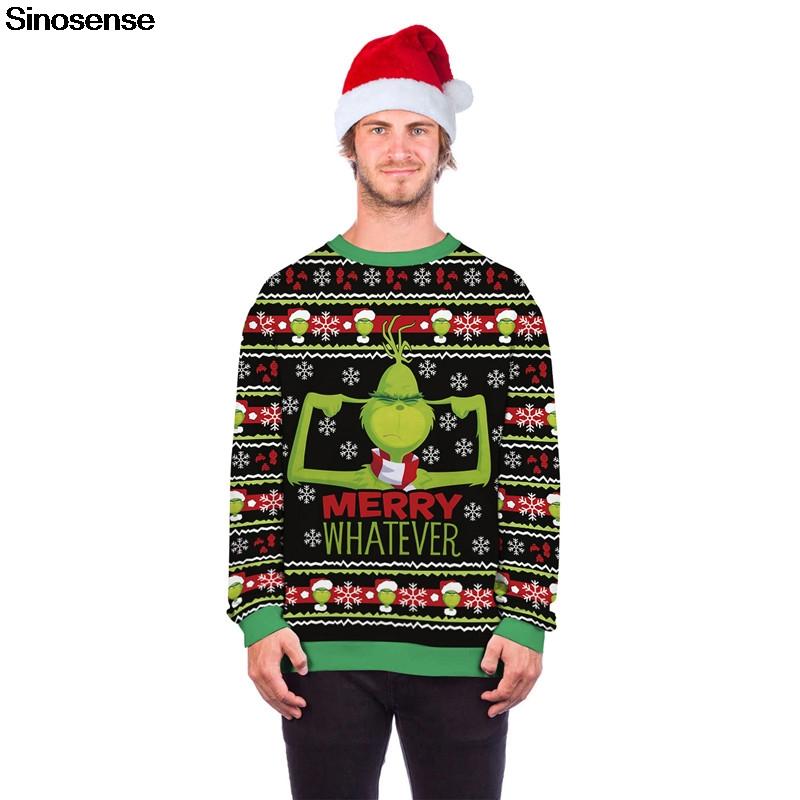 Ugly Christmas Sweater Men Women Autumn Winter Clothing 3D Funny Printed Sweaters Jumpers Tops Pullover Holiday Xmas Sweatshirts Men's