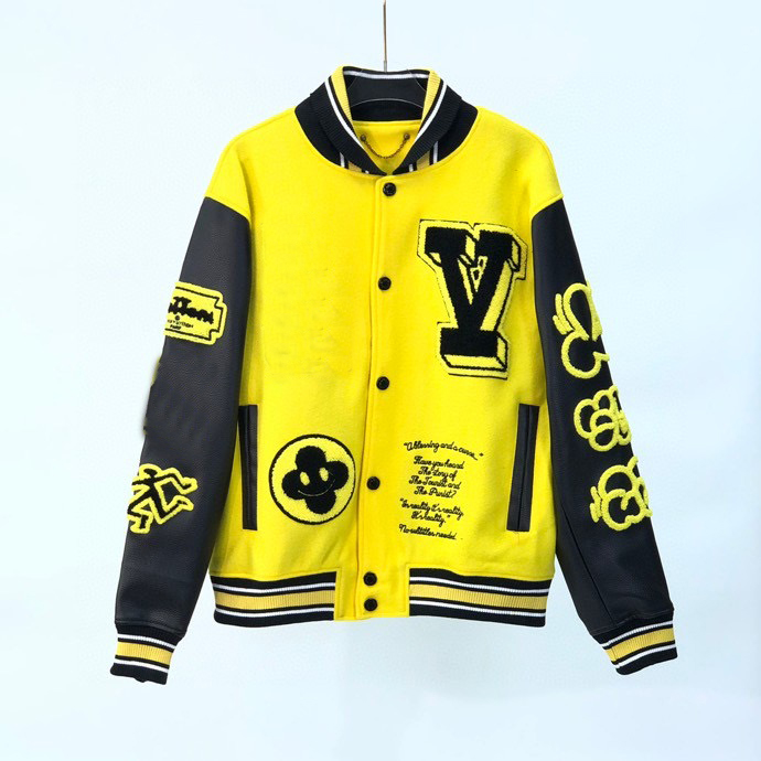 Mans Bomber Jacket Designer Spring Men Leather stitching Coat casual Outdoor sportswear Basketball Fashion Thicken mens jackets and coats -XL, Black
Mans Bomber Jacket Designer Spring Men Leather stitching Coat casual Outdoor sportswear Basketball Fashion Thicken mens jackets and coats -XL, Black