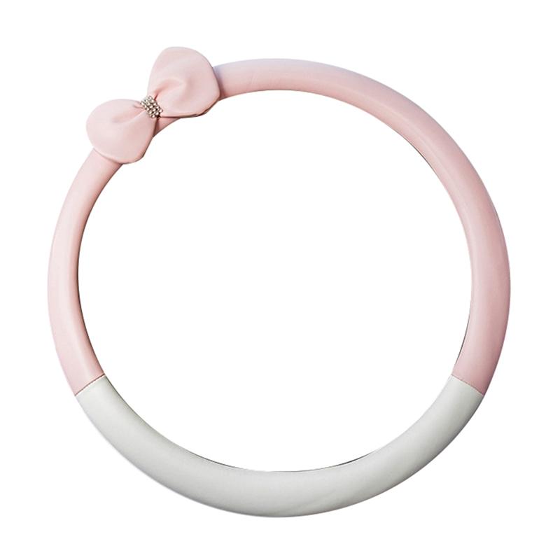 Steering Wheel Covers Universal Car Cover Microfiber Leather Stitching Cute Bow-Knot Handle For Girl And Woman
Steering Wheel Covers Universal Car Cover Microfiber Leather Stitching Cute Bow-Knot Handle For Girl And Woman