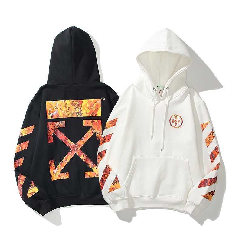 Chao brand off maple leaf arrow stripe Hoodie ins hip hop loose Plush men's and women's hoodie coat, White
Chao brand off maple leaf arrow stripe Hoodie ins hip hop loose Plush men's and women's hoodie coat, White