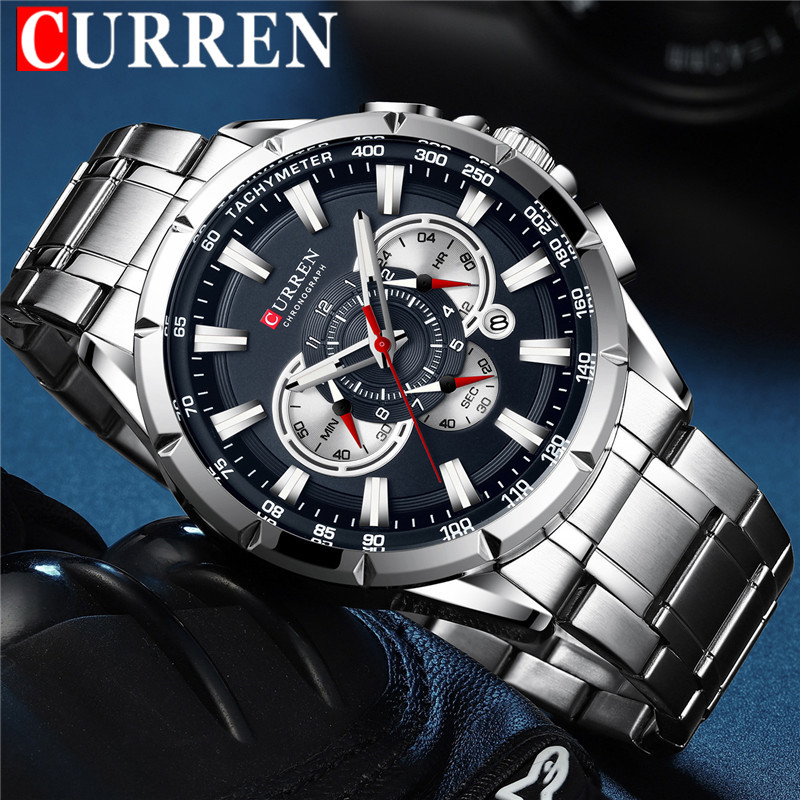 CURREN Fashion Man WristWatch Waterproof Chronograph Men Watch Military Top Brand Luxury Stainless Steel Sport Male Clock 8363g, Cu836304 without box
CURREN Fashion Man WristWatch Waterproof Chronograph Men Watch Military Top Brand Luxury Stainless Steel Sport Male Clock 8363g, Cu836304 without box