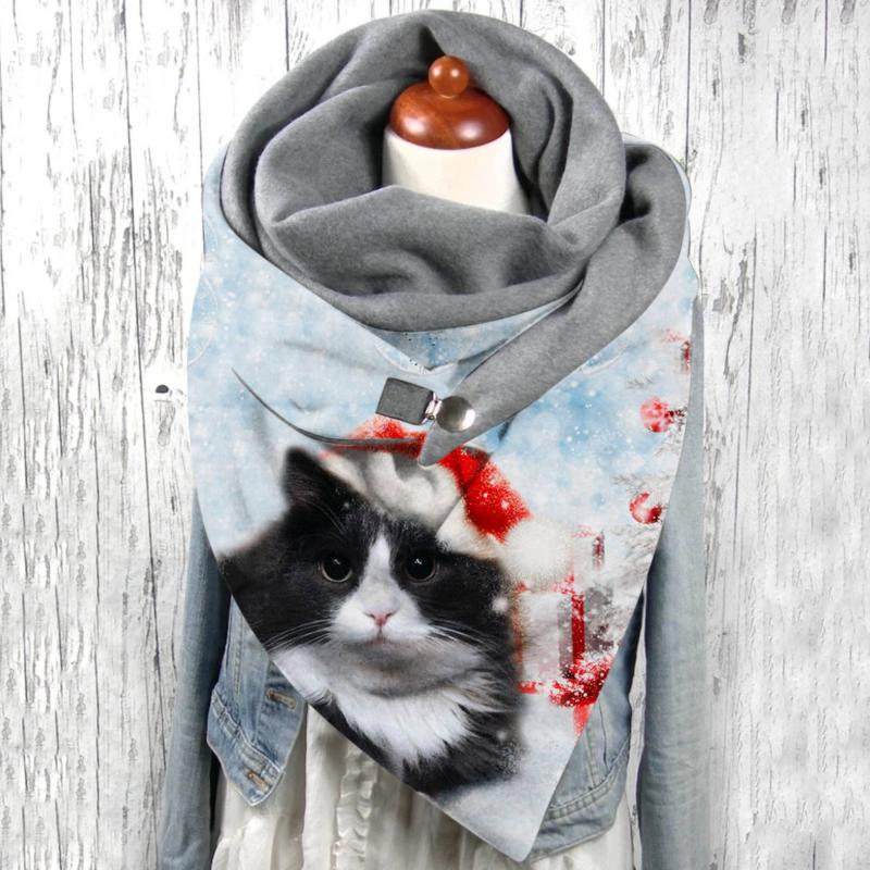 Scarves Fashion Women Cute Cat Print Scarf Hijabs Female Retro Multi-purpose Shawl Button Femme Wraps Foulard Bufand Bandana
Scarves Fashion Women Cute Cat Print Scarf Hijabs Female Retro Multi-purpose Shawl Button Femme Wraps Foulard Bufand Bandana