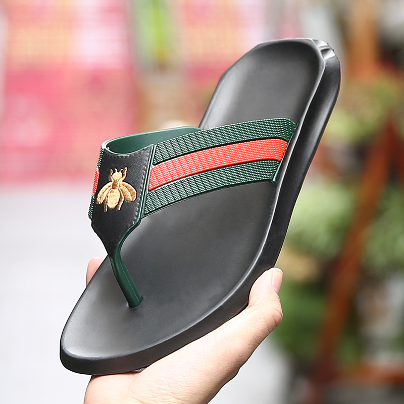 Designer Luxury Brand Bee pattern Mayari Mens Summer Rubber Slippers Sandals Beach Slide Red green stripes Paris Loafers Shoes beach flip flops, Fk001 black
Designer Luxury Brand Bee pattern Mayari Mens Summer Rubber Slippers Sandals Beach Slide Red green stripes Paris Loafers Shoes beach flip flops, Fk001 black
