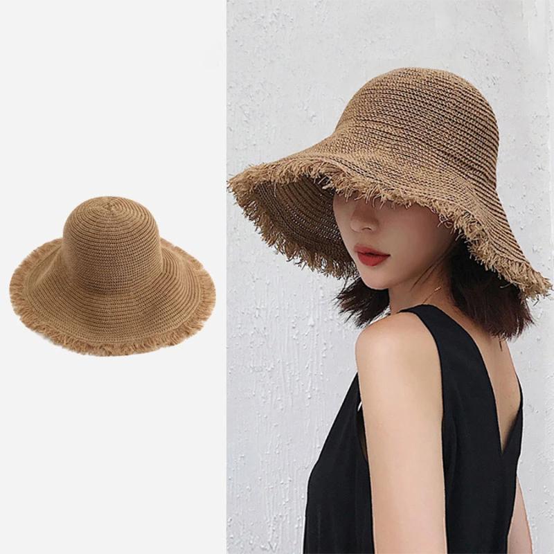 Fashion Women's Hat Summer Straw Folding Outdoor Sunshade Furry Edge Hollowed Beach Hats Female Elegant Cap 2021 Wide Brim, Black
Fashion Women's Hat Summer Straw Folding Outdoor Sunshade Furry Edge Hollowed Beach Hats Female Elegant Cap 2021 Wide Brim, Black