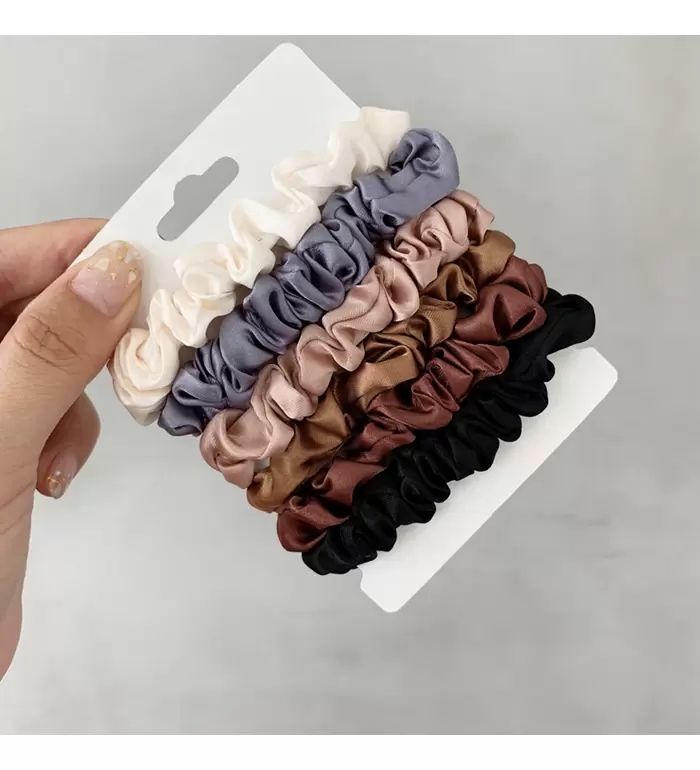 Scrunchie Hairbands Hair Tie Women for Hairs Accessories Satin Scrunchies Stretch Ponytail Holders Handmade Gift Heandband, 1lot=1set=6pcs
Scrunchie Hairbands Hair Tie Women for Hairs Accessories Satin Scrunchies Stretch Ponytail Holders Handmade Gift Heandband, 1lot=1set=6pcs