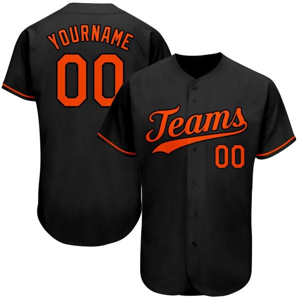 Custom Black Orange Authentic Baseball Jersey, Women size s-xxl
Custom Black Orange Authentic Baseball Jersey, Women size s-xxl