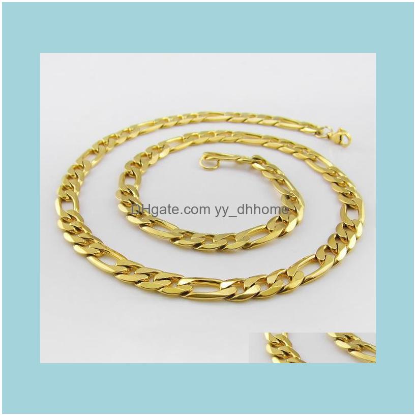 Chains Necklaces & Pendants Jewelrychains Fashion Men Male Link Chain Necklace Gold Stainless Steel Hollow Figaro Snake Cuban Jewelry Drop D
Chains Necklaces & Pendants Jewelrychains Fashion Men Male Link Chain Necklace Gold Stainless Steel Hollow Figaro Snake Cuban Jewelry Drop D