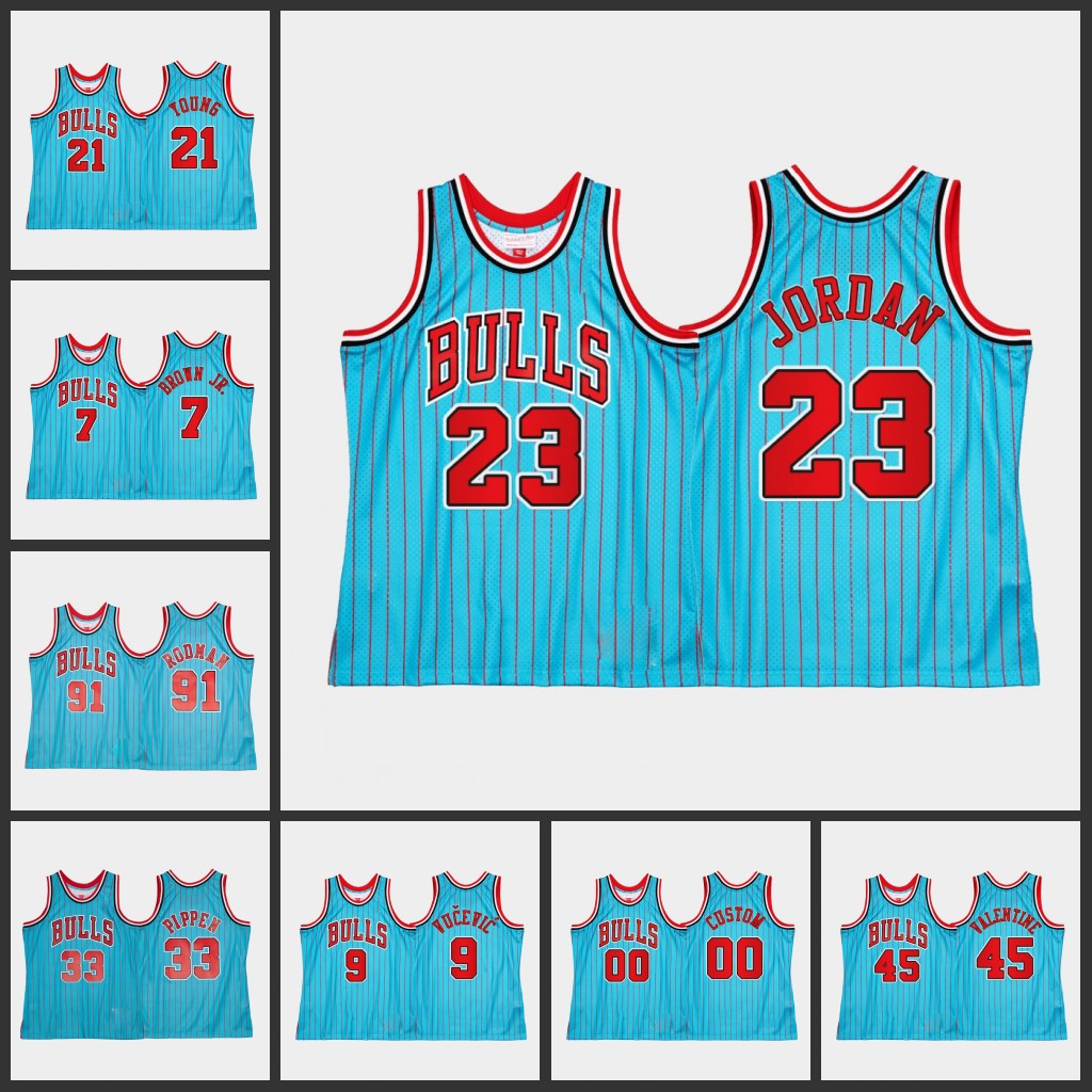 Chicago''Bulls''Men Dennis Rodman Michael Jor dan Scottie Pippen Nikola Vucevic Custom Blue Reload 2.0 Jersey, Black
Chicago''Bulls''Men Dennis Rodman Michael Jor dan Scottie Pippen Nikola Vucevic Custom Blue Reload 2.0 Jersey, Black