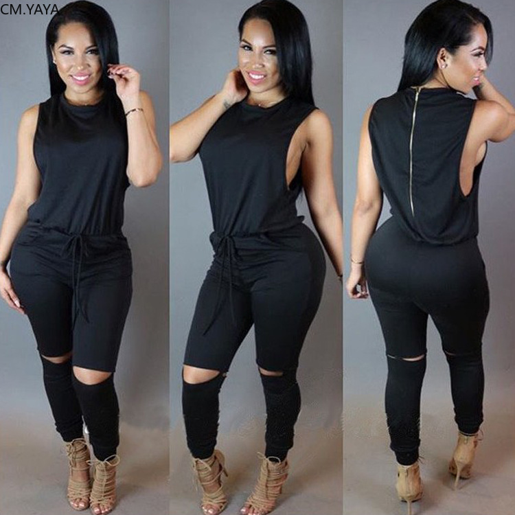 Women O-neck High Waist Sleeveless Drawstring Hollow Out Bodycon Jumpsuit Female Sexy Club Party Romper Playsuit GLM0570, Black
Women O-neck High Waist Sleeveless Drawstring Hollow Out Bodycon Jumpsuit Female Sexy Club Party Romper Playsuit GLM0570, Black