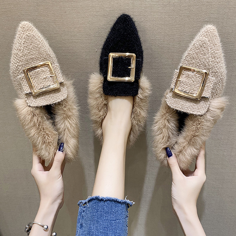 Slip On Shoes For Women Casual Female Sneakers Fashion Women's Pointed Toe Flats Loafers Fur Slip-on Winter ModisGHNZ
Slip On Shoes For Women Casual Female Sneakers Fashion Women's Pointed Toe Flats Loafers Fur Slip-on Winter ModisGHNZ