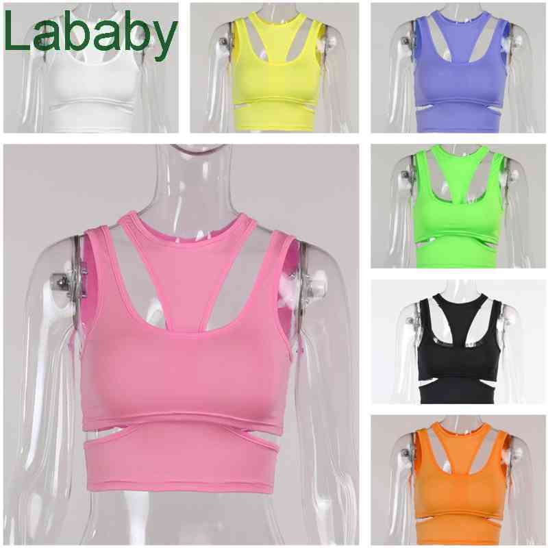 Women Tanks Designer Slim Sexy top sleeveless hollow out front and back sports vest solid colour crop tops ladies Camis 7 Colours, Purple
Women Tanks Designer Slim Sexy top sleeveless hollow out front and back sports vest solid colour crop tops ladies Camis 7 Colours, Purple