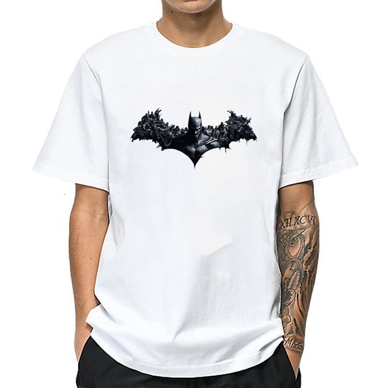 Men's White t Shirt Bat Man Printed Hip Hop Tshirt Loose Ulzzang Aesthetic T-shirt Men Tee Shirts Streetwear Roupas Masculina High Qual
Men's White t Shirt Bat Man Printed Hip Hop Tshirt Loose Ulzzang Aesthetic T-shirt Men Tee Shirts Streetwear Roupas Masculina High Qual